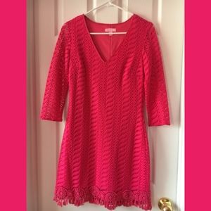 Lilly Pulitzer Seminole Knit Lace Tunic Dress, XS